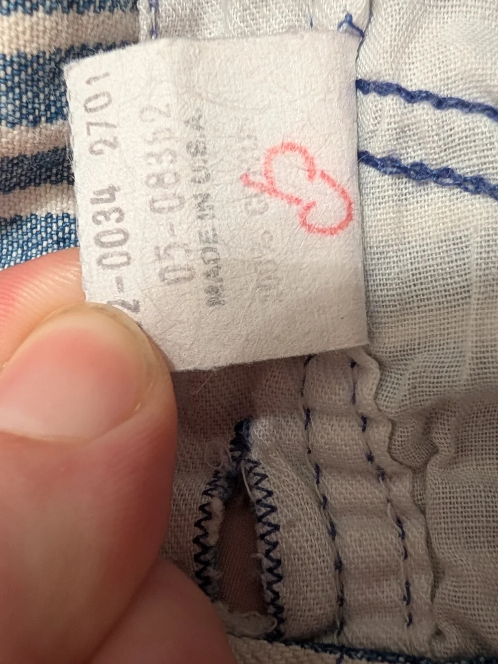 Vintage OshKosh Striped Overalls Made In The USA 100% Cotton Size 12m